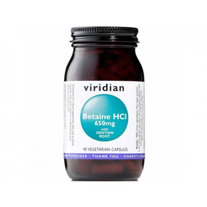 Viridian - Betaine HCL, 90 kapslí