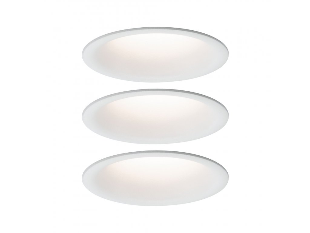 PAULMANN - Vestavné svítidlo LED Cymbal 3x6,8W bílá mat proti oslnění stmívatelné