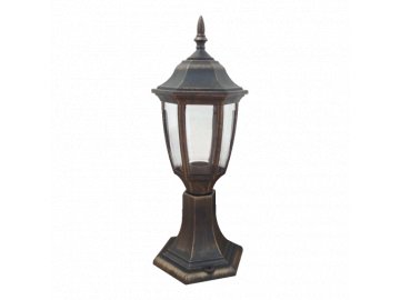 PREZENT 48301 venkovní stojací lampa Nicosia 1x60W E27 IP44 mosaz patina