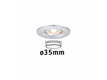 PAULMANN - LED vestavné svítidlo Nova mini nevýklopné IP44 1x4W 2.700K chrom, P 94302