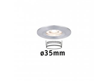 PAULMANN - LED vestavné svítidlo Nova mini nevýklopné IP44 1x4W 2.700K hliník, P 94304