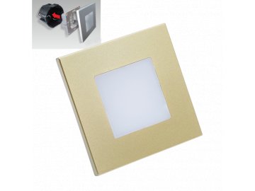 EMITHOR STEP LIGHT LED 1W,60lm,4000K,GOLD