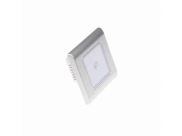 T-LED vestavné svítidlo PIR-RAN-S stříbrné se senzorem pohybu
