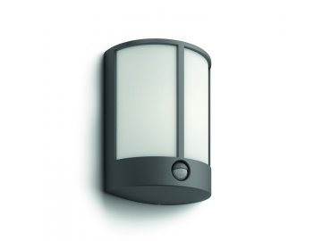 Philips Stock IR moderní venkovní LED nástěnné svítidlo s čidlem, antracit 915005194501