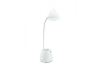 Philips Hat LED STOLNÍ LAMPIČKA 4.5W 80lm 3000/4000/5700K USB, stmívatelná, bílá