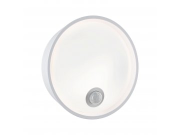 PAULMANN LED venkovní nástěnné svítidlo Platomo pohybové čidlo IP44 kruhové 180mm 3000K 14,5W 230V bílé