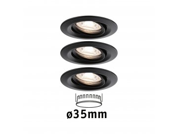 PAULMANN LED vestavné svítidlo Nova Mini Coin základní sada výklopné 66mm 15° Coin 3x4W 230V 2700K