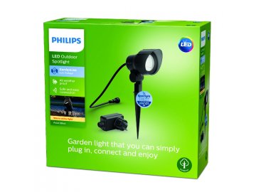Philips-Venkovní zapichovací LED bodové svítidlo Low Voltage 24W 600lm 2700K 5m IP44 nestmívatelné, černé