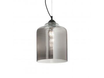 Ideal Lux Závěsné svítidlo Bistro' SP1 square fume' 112312 šedé 24cm