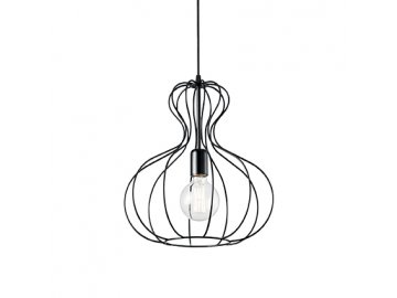 Ideal Lux Závěsné svítidlo SP1 Ampolla-1 SP1 148502 černé 35cm