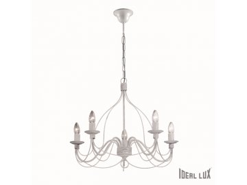 IDEAL LUX 005881 lustr Corte SP5 Bianco 5x40W E14