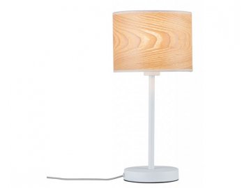 PAULMANN - Stolní lampa Neordic Neta bílá / dřevo, P 79638