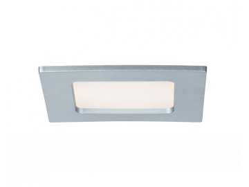 PAULMANN - Zápustný LED panel hranatý 6W 2700K matný chrom IP44, P 92079
