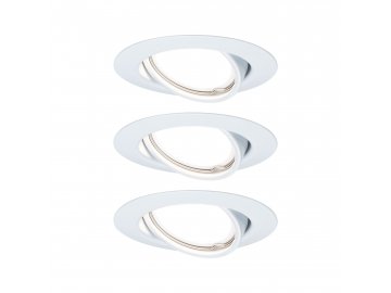 PAULMANN - Vestavné svítidlo LED Base kruhové 3x5W bílá nastavitelné 3-krokové-stmívatelné, P 93427