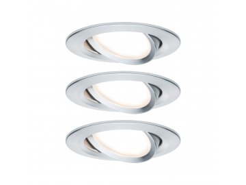 PAULMANN - Vestavné svítidlo LED Nova kruhové 3x6,5W hliník broušený nastavitelné, P 93451