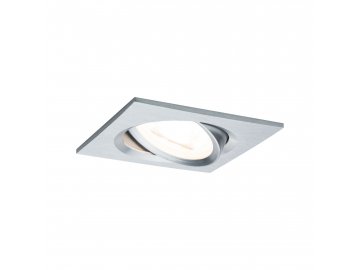 PAULMANN - Vestavné svítidlo LED Nova hranaté 1x6,5W hliník broušený nastavitelné, P 93455