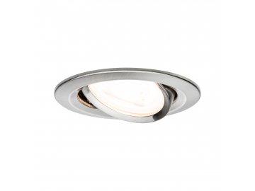 PAULMANN - Vestavné svítidlo LED Nova kruhové 1x6,5W GU10 kov kartáčovaný nastavitelné 3-krokové-stmívatelné, P 93464