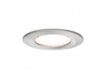 PAULMANN - Vestavné svítidlo LED Nova kruhové 1x6,5W GU10 kov kartáčovaný nevýklopné 3-krokové-stmívatelné, P 93475