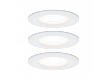 PAULMANN - Vestavné svítidlo LED Nova kruhové 3x6,5W GU10 bílá mat nevýklopné 3-krokové-stmívatelné, P 93478