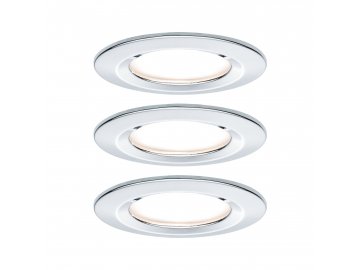 PAULMANN - Vestavné svítidlo LED Nova kruhové 3x6,5W GU10 chrom nevýklopné 3-krokové-stmívatelné, P 93481