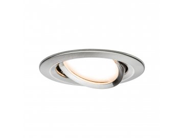 PAULMANN - Vestavné svítidlo LED Nova kruhové 1x6,5W kov kartáčovaný nastavitelné 3-krokové-stmívatelné, P 93482