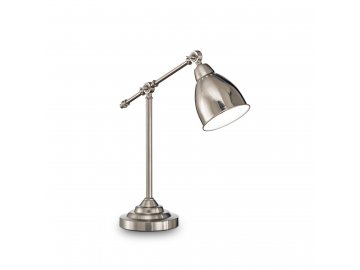 IDEAL LUX 012209 stolní lampa Newton TL1 Nickel 1x60W E27