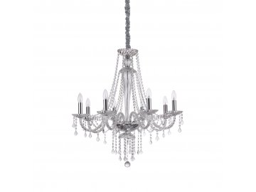 Ideal Lux Závěsný křišťálový lustr Amadeus SP8 168777 80cm