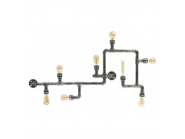 IDEAL LUX - Stropní svítidlo Plumber PL8 vintage 175331 šedá patina 8x42W