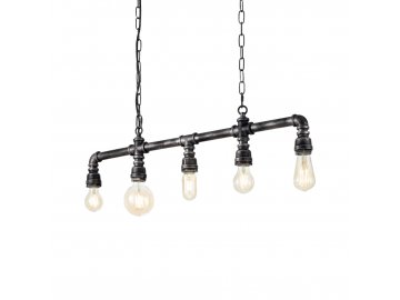 IDEAL LUX - Závěsné svítidlo Plumber SP5 vintage 175355 šedá patina 5x60W