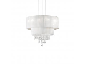 Ideal Lux Závěsný křišťálový lustr Opera SP4 bianco 182179 bílé 50cm