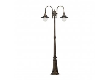 Ideal Lux Venkovní svítidlo sloup Cima PT2 024097 IP43 bronz patina