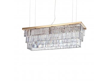Závěsné svítidlo Ideal Lux Martinez SP8 oro 213583 8x40W 103cm zlaté