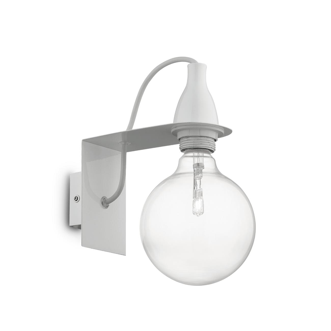 IDEAL LUX 045191 nástěnné svítidlo Minimal AP1 Bianco 1x70W