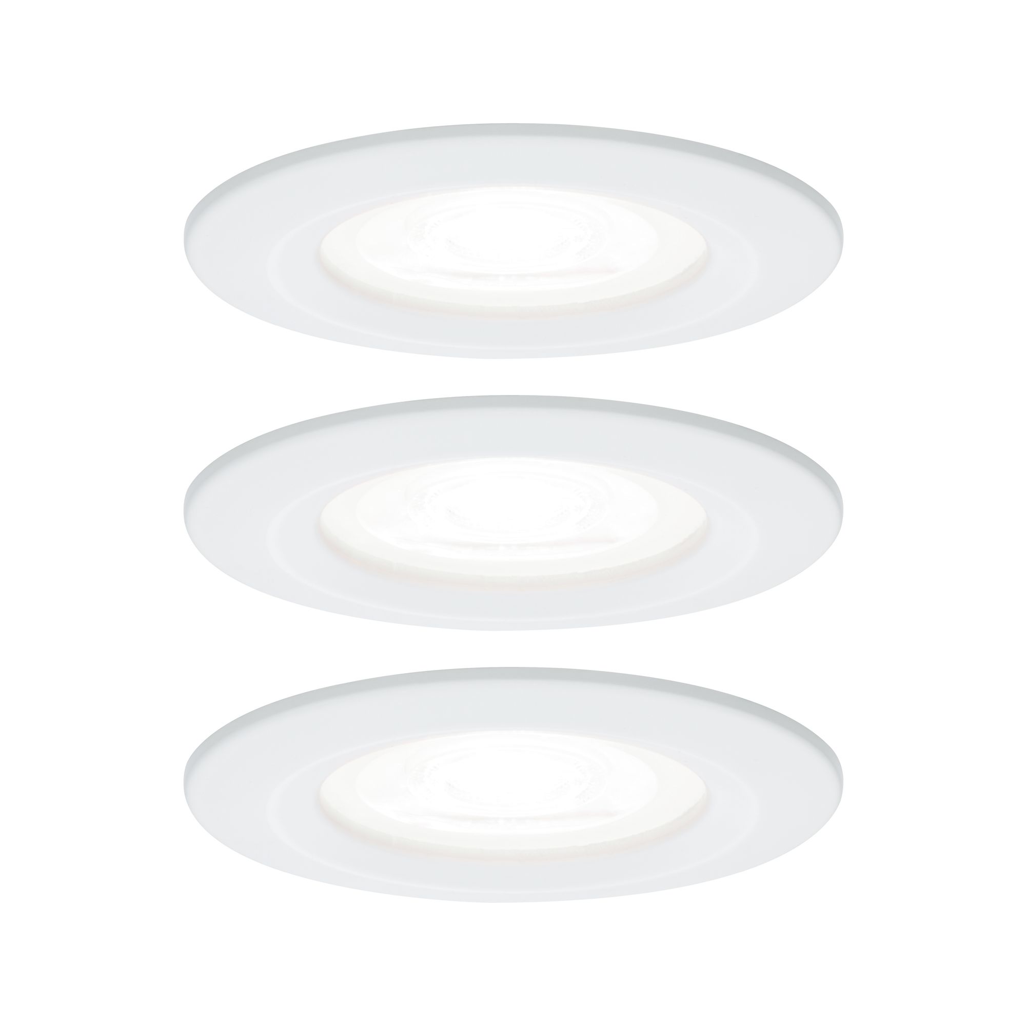 PAULMANN - Vestavné svítidlo LED Nova kruhové 3x6,5W GU10 bílá mat 4000K nevýklopné, P 92980