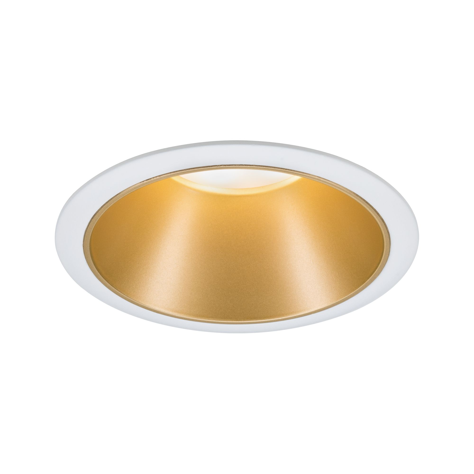PAULMANN - Vestavné svítidlo LED Cole 6,5W bílá/zlatá mat 3-krokové-stmívatelné 2700K teplá bílá, P 93405