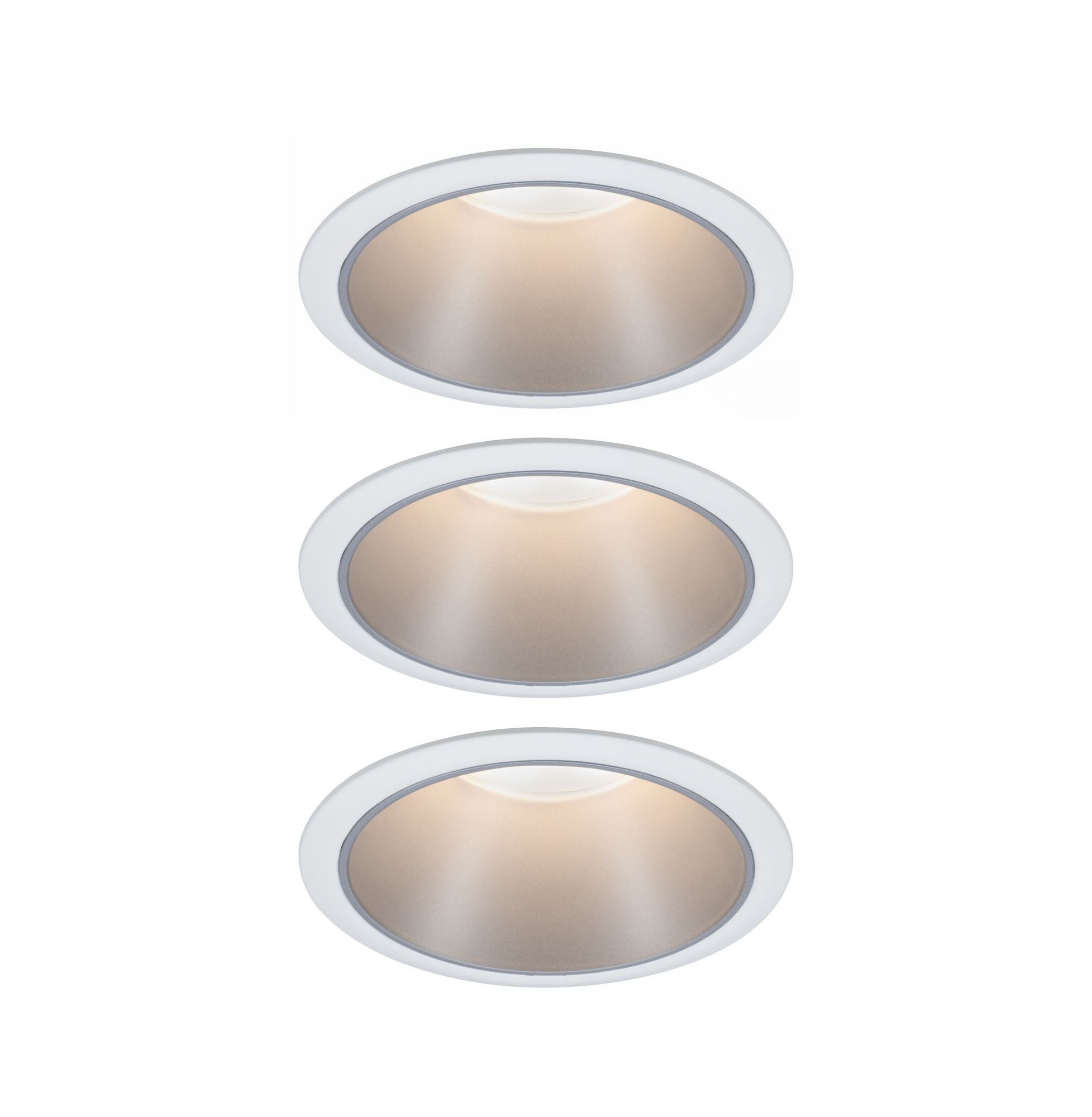 PAULMANN - Vestavné svítidlo LED Cole 3x6,5W bílá/stříbrná mat 3-krokové-stmívatelné 2700K teplá bílá, P 93410