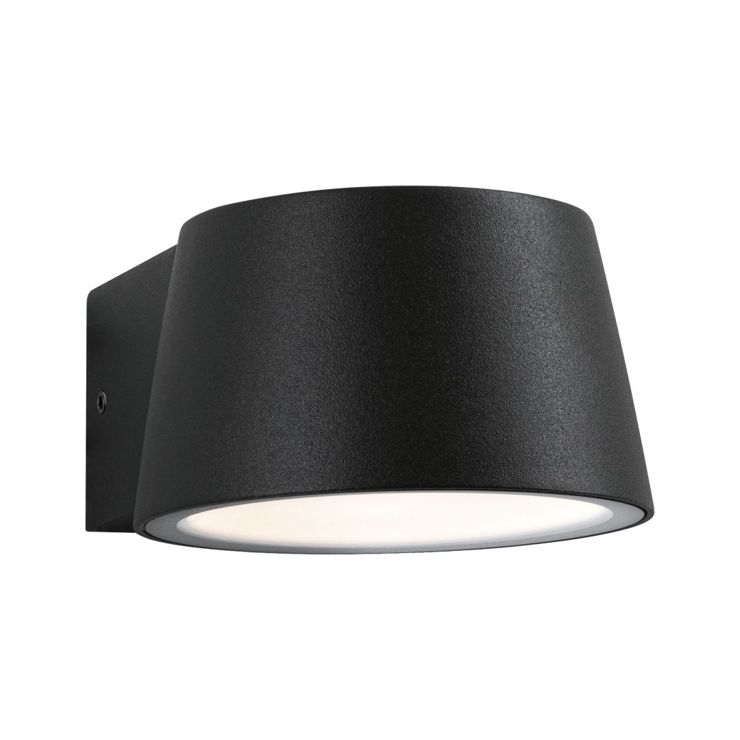 PAULMANN - Venkovní LED nástěnné svítidlo Capea černá IP44 6W 230V teplá bílá, P 94452