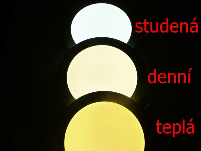 T-LED s.r.o. T-LED PL6 LED panel 6W přisazený kulatý 115mm Varianta: Studená bílá 6000 K