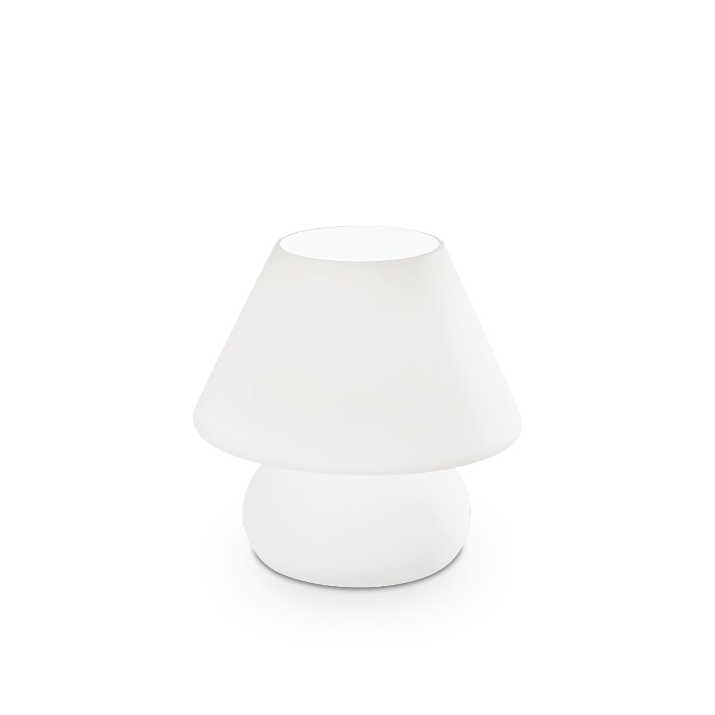 IDEAL LUX 074726 stolní lampa Prato TL1 Small bílá 1x40W E14