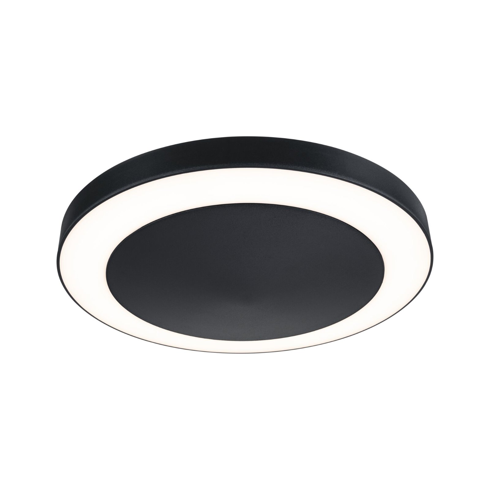 PAULMANN LED stropní svítidlo Circula s pohybovým čidlem teplá bílá IP44 kruhové antracit, 94526