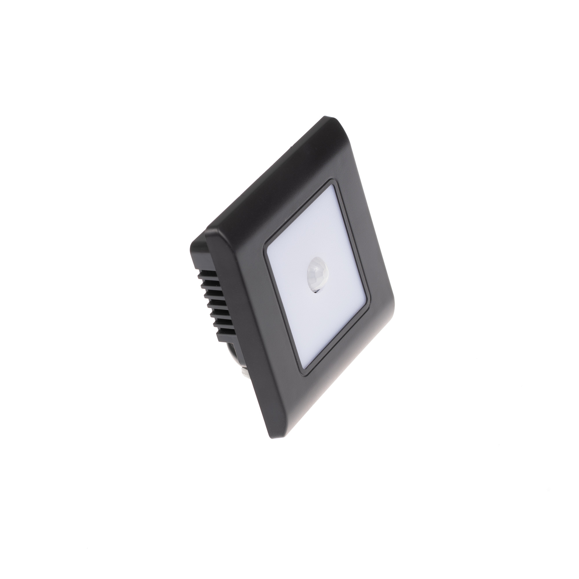 T-LED s.r.o. T-LED vestavné svítidlo PIR-RAN-B černé se senzorem pohybu Varianta: Teplá bílá