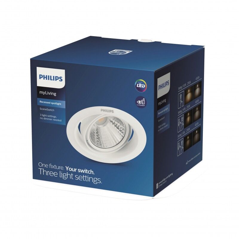 Philips Pomeron SVÍTIDLO PODHLEDOVÉ LED 7W 450lm 4000K stmívatelné, bílá