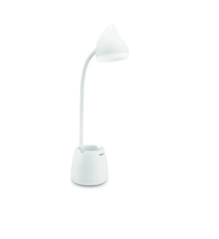 Philips Hat LED STOLNÍ LAMPIČKA 4.5W 80lm 3000/4000/5700K USB, stmívatelná, bílá