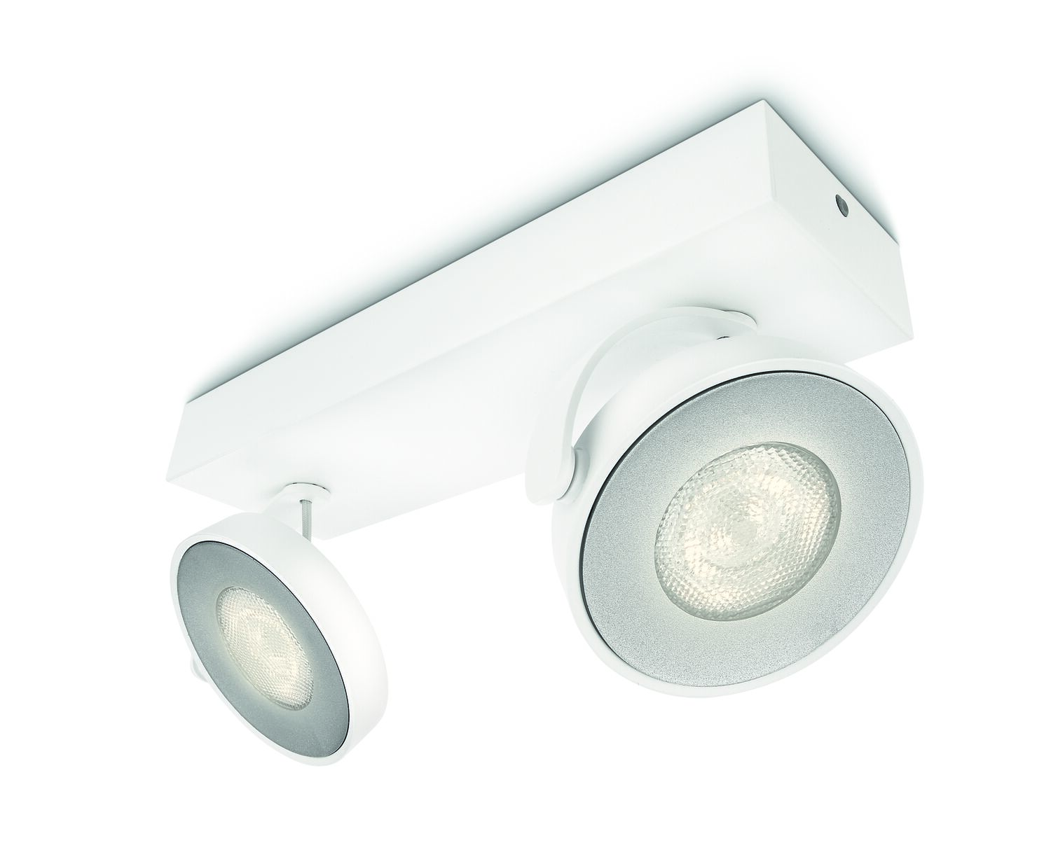 Philips 53172/31/P0 Clockwork bodové stropní LED světlo 2x4,5W 1000lm 2200-2700K, bílá