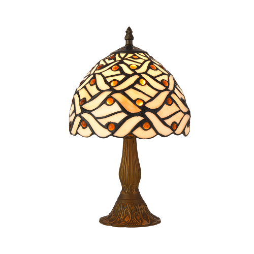 PREZENT TIFFANY XVIII 1xE14/40W, luxusní stolní lampa