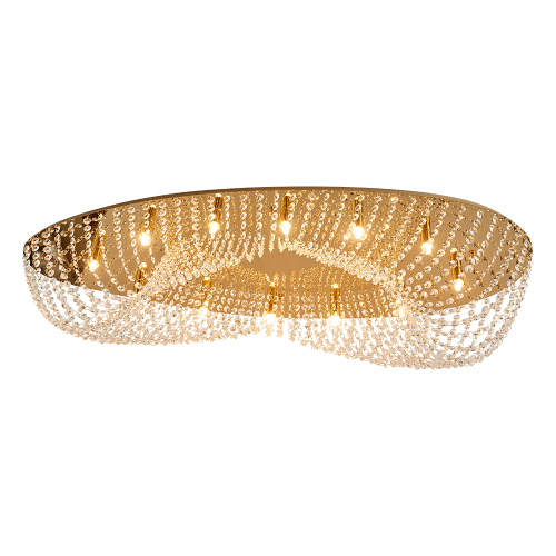 Luxera stropní svítidla ELIPTHON 12xG9/33W, GOLD/CLEAR, LX62442