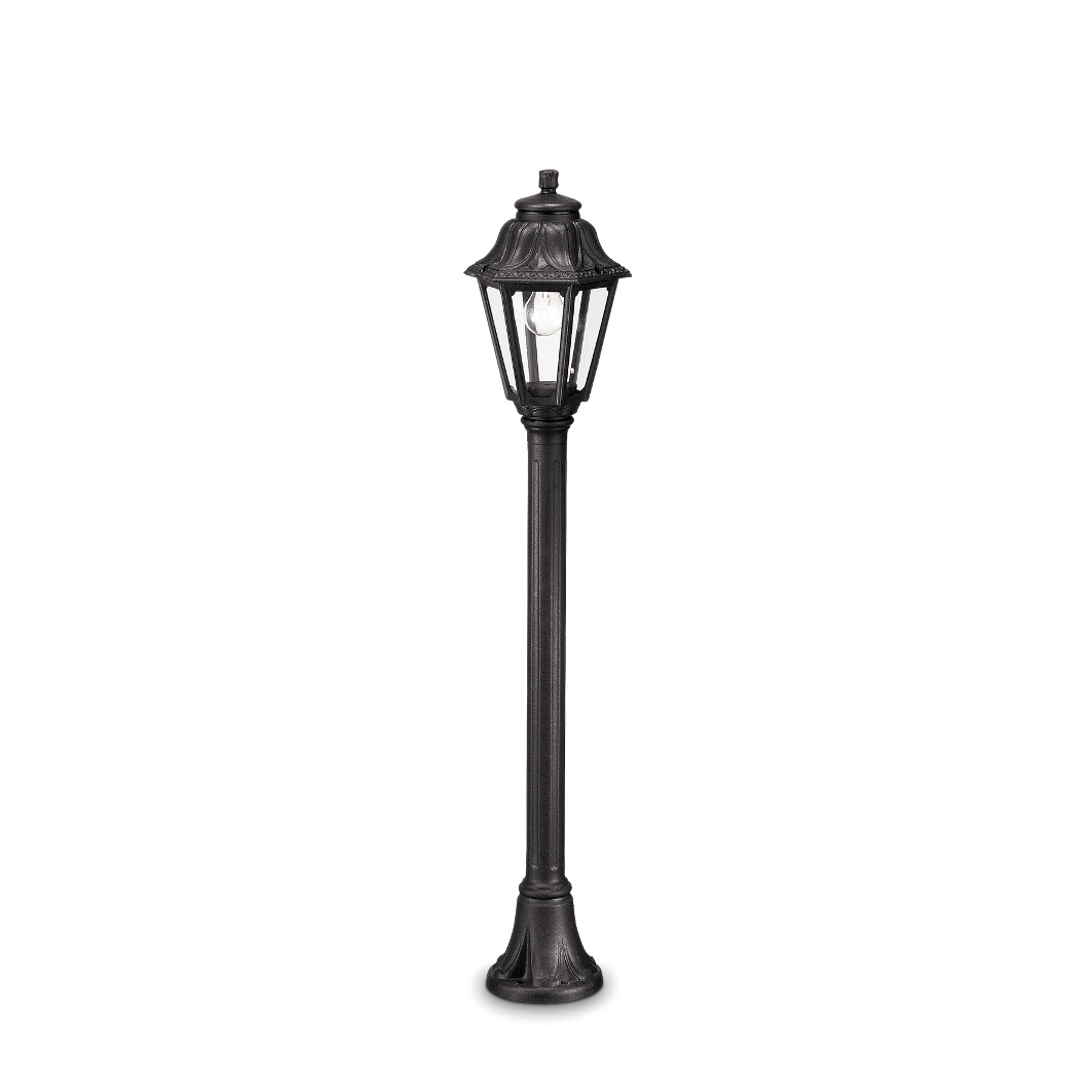 Ideal Lux Venkovní svítidlo sloupek Anna PT1 small nero 101514 černý IP44