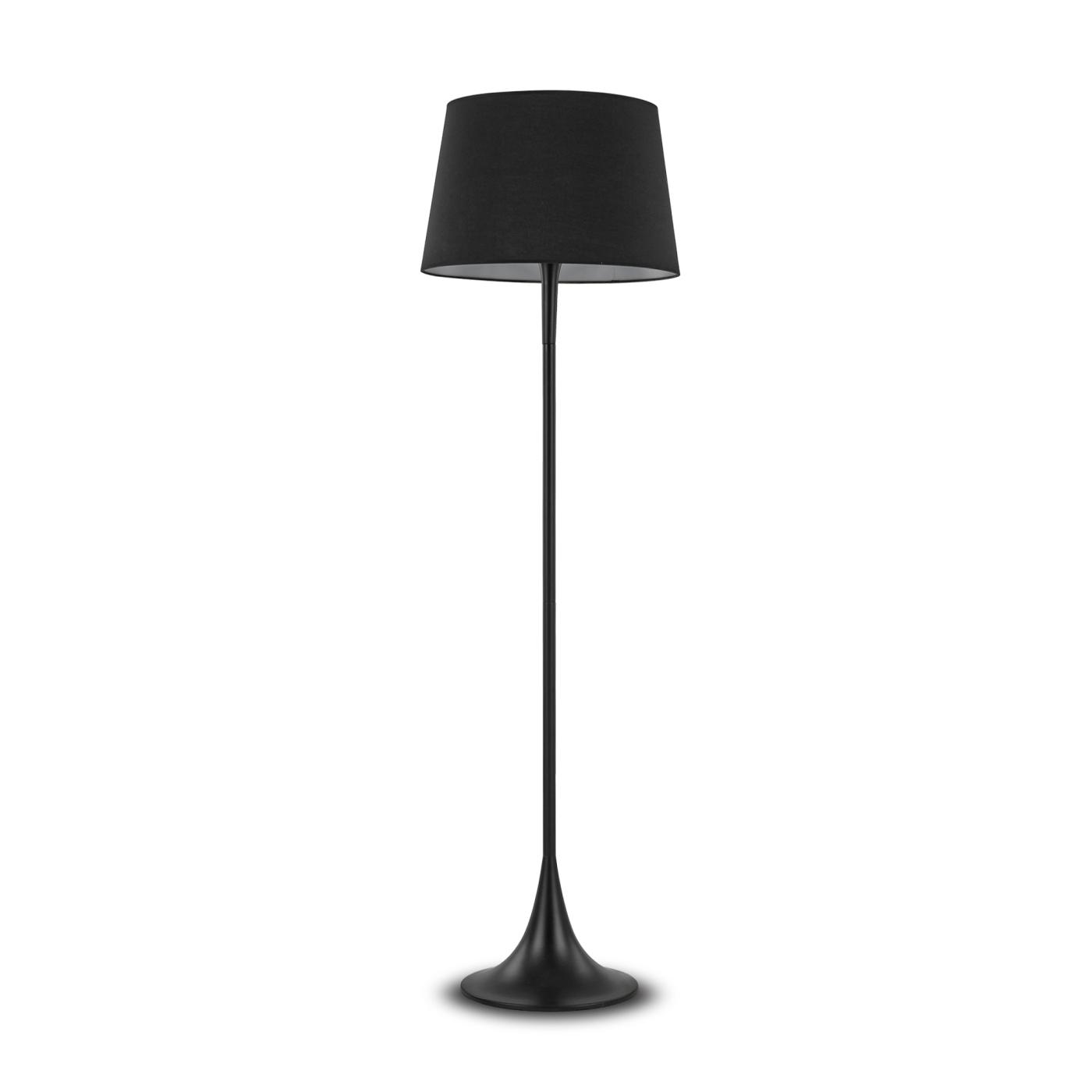 IDEAL LUX 110240 stojací lampa London PT1 černá 1x100W E27