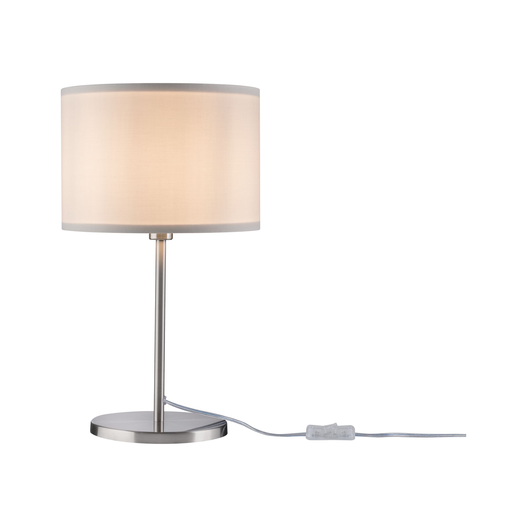 PAULMANN - Tessa stolní lampa Creme/kov kartáčovaný bez zdroje světla, max. 40W E14, P 70923