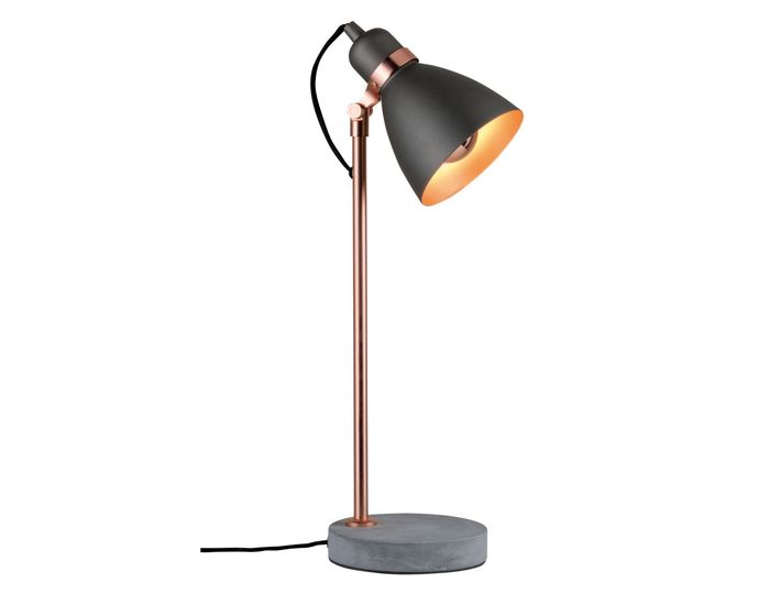 PAULMANN - Stolní lampa Neordic Orm měď / beton, P 79624